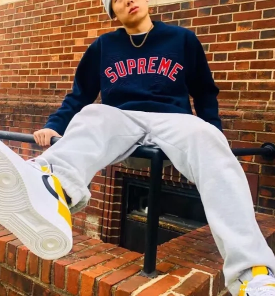 20SS Grey Hoodie L White Blue Black Royal Kanji S XL Neck Embroidered Highest Round M Crewneck Logo 0630